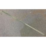 A large tapering glass walking stick. Est. £50 - £