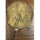 An African antelope skin fan. Est. £20 - £30.