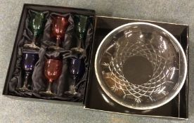 A cased Royal Doulton glass set etc. Est. £20 - £3