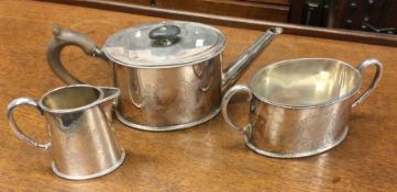A good quality Victorian silver plated tea service