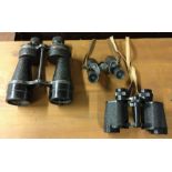 A collection of old binoculars etc. Est. £20 - £30