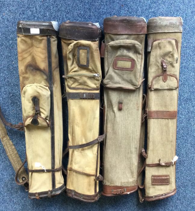 Four vintage golf bags. Various makers. Est. £20 - £30.