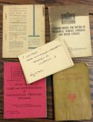 Three Military booklets on Military vehicle mainte