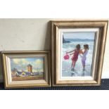 NICHOLAS ST JOHN ROSSE: A framed oil painting depi