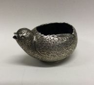A rare early 20th Century silver sauceboat in the