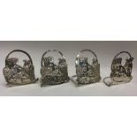 A set of our Victorian silver menu holders with mu