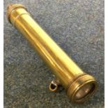 An early brass signal torch. Est. £20 - £30.