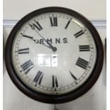 An Antique mahogany framed Naval wall clock. Est.