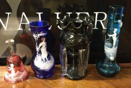A collection of Mary Gregory glass. Est. £20 - £30