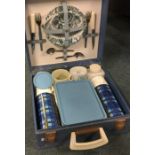 A retro Brexton picnic set in case. Est. £20 - £30