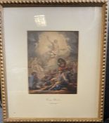 A framed and glazed George Baxter print. Est. £20