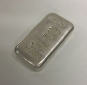 A heavy 999 silver 250 gram bar. Approx. 250 grams. Est. £20