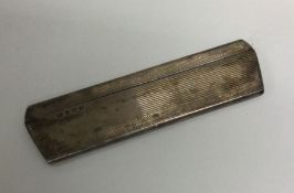 A silver mounted comb in silver case. Birmingham 1