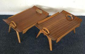 A good pair of Centurion 1950's folding bed tray tables. Est.