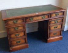 A twin pedestal desk. Est. £50 - £80.