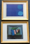 A pair of framed and glazed modern Patrick Heron abstract prints