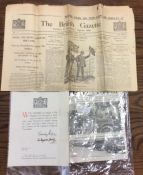 A copy of The British Gazette dated 12th may 1926