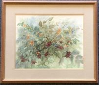 SHIRLEY HAWELL: A framed and glazed watercolour en