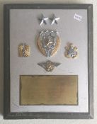 A Military plaque presented to "Group Captain R H