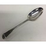 A good Georgian Hanoverian pattern silver spoon. L