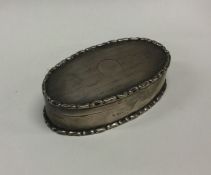 CHESTER: A heavy silver hinged top box. Approx. 11