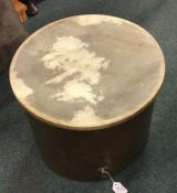 A large military drum. Dated 1915. Est. £30 - £40.