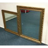 Two gilt framed mirrors. Est. £20 - £30.
