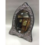 A large silver dressing table mirror. Birmingham.