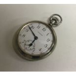 An open face Waltham pocket watch with open back.