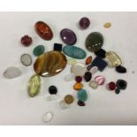A large collection of semi-precious and other ston