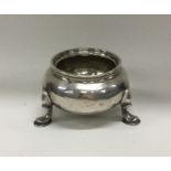 An early 18th Century German silver bowl. Marked t