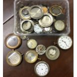 A quantity of pocket watches and movements. Est. £