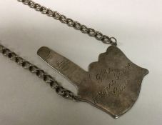 GUERNSEY: An unusual silver necklace representativ