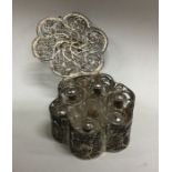 An 18th Century silver filigree spice / scent bott