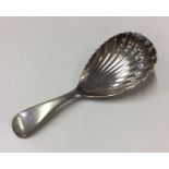 A silver plated caddy spoon. Est. £8 - 310.