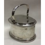 A decorative Victorian silver double sided tea cad