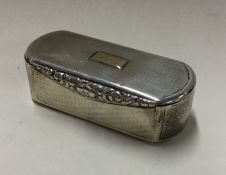 A George III silver snuff box. London 1824. By Tho