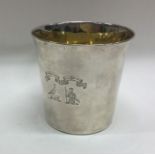 A large early 18th Century Provincial silver beake