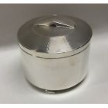 CHESTER: An Art Deco silver biscuit barrel.1938. A
