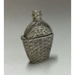 A novelty silver vesta case in the form of a scent