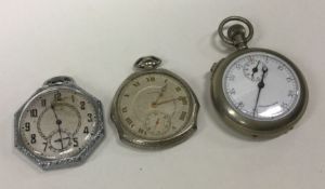An Elgin open face cocktail pocket watch together