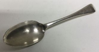 CHESTER: A rat tail pattern silver tablespoon. Bri