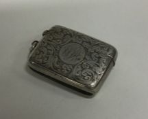 A good silver vesta case. Birmingham. Approx. 40 g