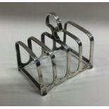 A small five bar silver toast rack. Sheffield. App