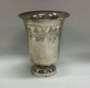 A good 19th Century French silver beaker. Approx.