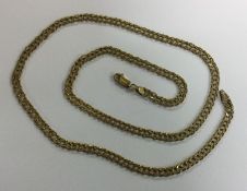 A long ladies 9 carat necklace. Approx. 14 grams.