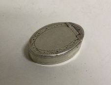 A Georgian silver patch box bearing import marks.