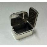 A George III silver nutmeg grater. Birmingham 1823