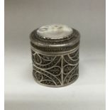 An early 18th Century silver filigree counter box