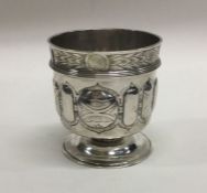 An Antique Continental silver beaker. Approx. 124